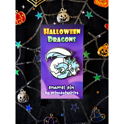 Whisper the Ghost Dragon Enamel Pin