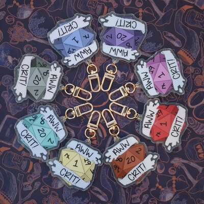 Aww Crit Keychains