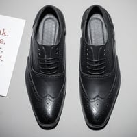 Men's shoes brogues business casual wedding oxford shoes 3 colors - Thumbnail 4