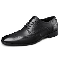 Men's shoes brogues business casual wedding oxford shoes 3 colors - Thumbnail 3