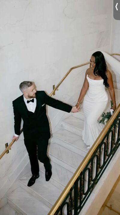 Plus Size Mermaid Wedding Gown, Backless Bridal Gown Wedding Dress