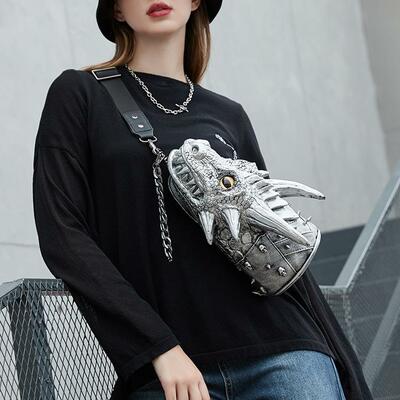 3d dragon head shoulder bag - Thumbnail 1