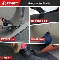 EZARC 3pcs Oscillating Hook Knife Blade Set – Twin-Hook Multi-Tool Blades for Roofing, Carpet, PVC, Cardboard – Universal Fit (Not Starlock) - Thumbnail 2