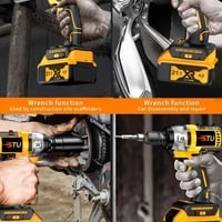 SHITU 21V Cordless Impact Wrench & Drill Kit – Brushless Motor, 4000mAh Battery, Toolbox, Charger, Socket Set – Gift for Home & Car Use - Thumbnail 1