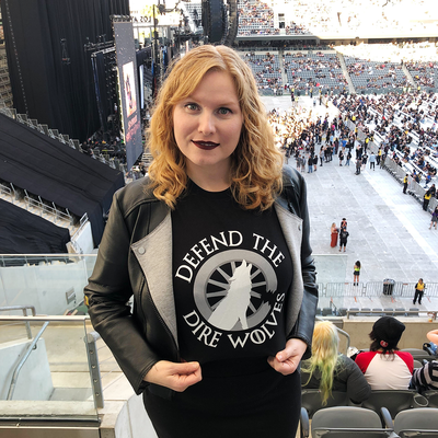 Defend the Direwolves Eco Campaign T-shirt Black