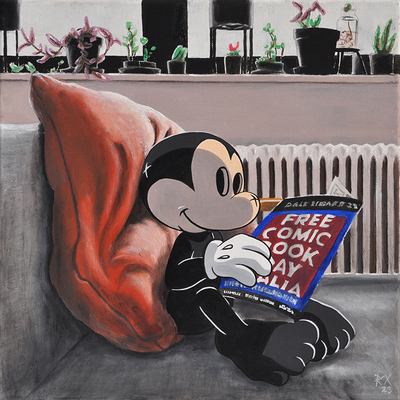 Painting by RX Strip “Home sweet home”,