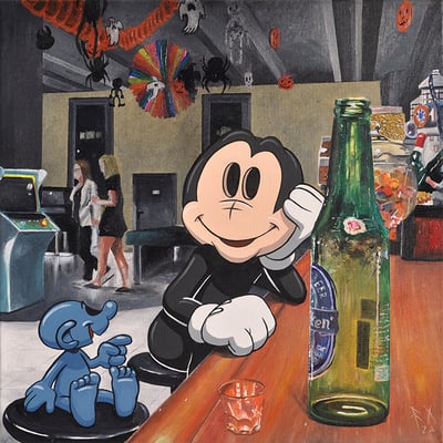 Painting by RX Strip “Old friends”