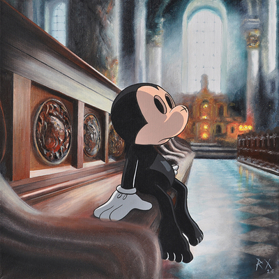 Painting by RX Strip “Searching for the answers”