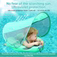 Non-Inflatable Baby Swimming Float – Safe Infant Swim Trainer with Adjustable Safety Harness | PU/TPU Cover | Pearl Foam Core | For Ages 3–24 Months  - Thumbnail 3