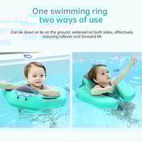 Non-Inflatable Baby Swimming Float – Safe Infant Swim Trainer with Adjustable Safety Harness | PU/TPU Cover | Pearl Foam Core | For Ages 3–24 Months  - Thumbnail 4