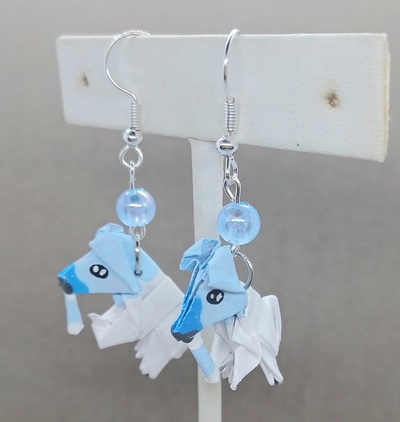 Origami earrings: Cubchoo