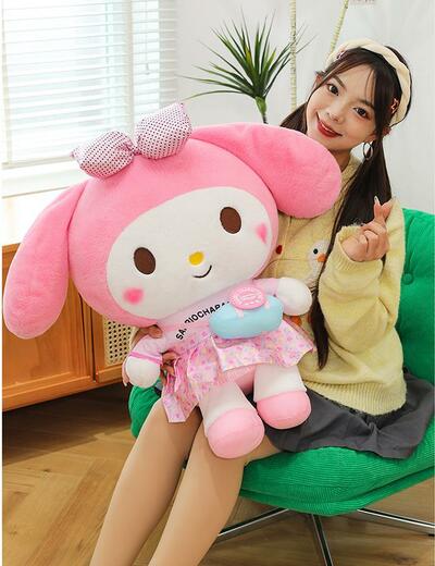 Kawaii My Melody Plush Toy With Crossbody Bag