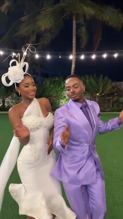 One Shoulder African Girl Wedding Dress, Mermaid Beading Wedding Gown Bridal Dress