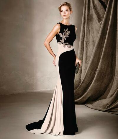 Chic Black Beading Mermaid Mother Of The Bride Dresses Jewel Neck Long Evening Gowns Custom Made Wedding Guest Dress