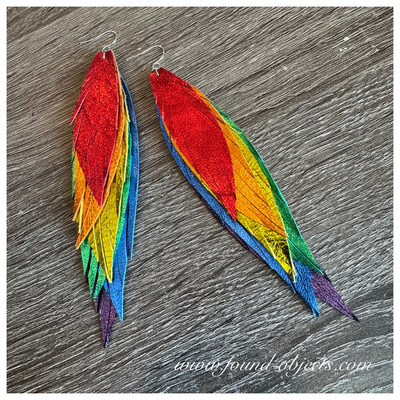 “Sylvia” 5” multi feathers