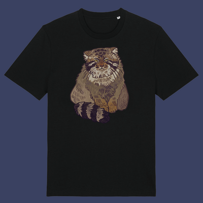 T-shirt: Pallas's cat BLACK