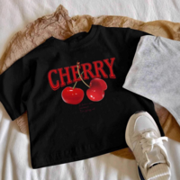 Y2K Cherry Print Tee - Thumbnail 4