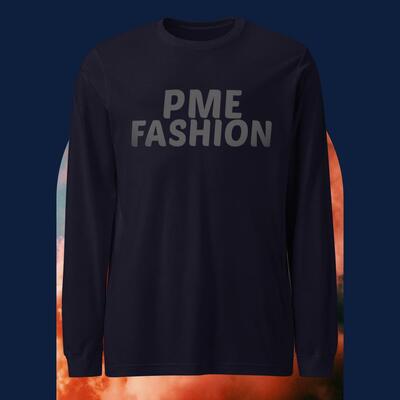 PME Fashion basic black letters Unisex Long Sleeve Tee