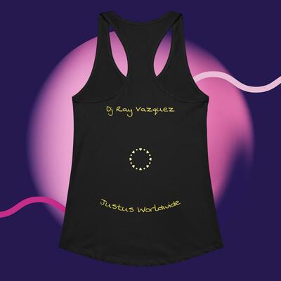 Womens fitted racerback tank top