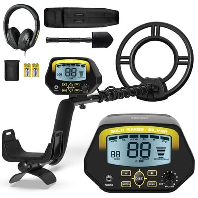 Professional Waterproof Metal Detector with LCD Display – USA Direct | 10" Coil, Advanced DSP Chip, Deep 10" Detection