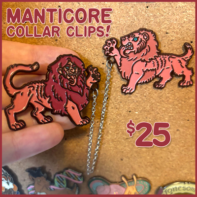 Manticore Collar Clips