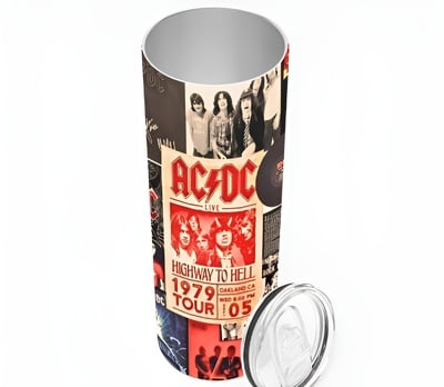 *Rock Band Album Collage Tumbler | Classic Rock | 20oz /30oz | Free Ship!*