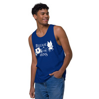 Release the Reins Cotton Tank Top White Logo - Thumbnail 2