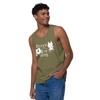 Release the Reins Cotton Tank Top White Logo - Thumbnail 10