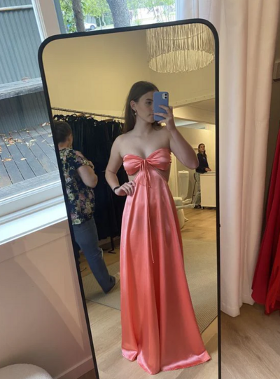 Sexy Floor Length Orange Beach Prom Dresses