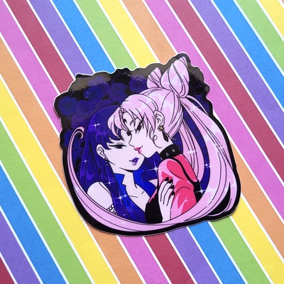 3 x 3 villains glossy sticker - Thumbnail 2