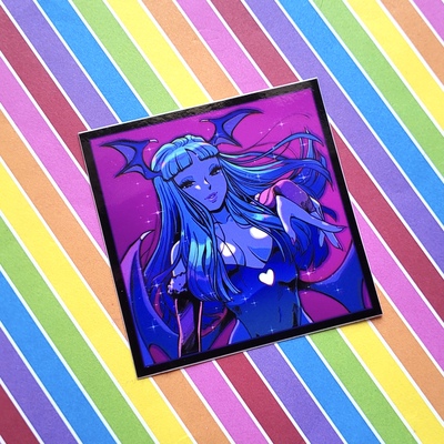 3 x 3 succubus GLOSSY Sticker