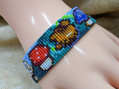Pixel Bracelet - Mushroom Valley