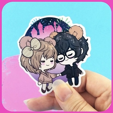 3 x 3 Didney date Stickers