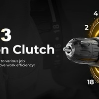 20V Cordless Drill Set with 3/8" Keyless Chuck β 2-Variable Speed, 18+3 Clutch, 45Nm Max Torque, LED Work Light, 2.0AH Rechargeable  - Thumbnail 2