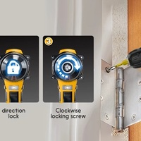 20V Cordless Drill Set ā Impact Power Drill with 3/8ā Keyless Chuck, 18+3 Clutch, Work Light, 2 Variable Speeds - Thumbnail 4