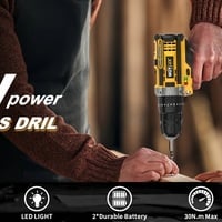 20V Cordless Drill Set – Impact Power Drill with 3/8” Keyless Chuck - Thumbnail 1