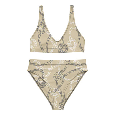 Recycled high-waisted bikini