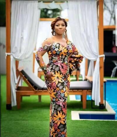 Floral Mermaid Prom Dresses Long Sleeve Evening Formal Party Second Reception Gowns Dress