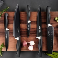 20-Piece Kitchen Knife Set with Block & Built-In Sharpener ā 3pcs Fruit Knife Set Included ā German Stainless Steel - Thumbnail 2