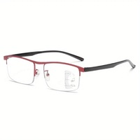Progressive Multifocal Reading Glasses +1.00 to +4.00 ā Half-Frame Stainless Steel Glasses with Scratch-Resistant Lenses - Thumbnail 2