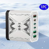 6-in-1 Fast Charging USB Charger Adapter β QC 3.0 Tech, 4 USB-A + 2 USB-C Ports - Thumbnail 3