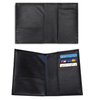Father’s Day Gift – Twill Faux Leather Passport Case & PU Leather Card Holder for Men & Women – Travel Organizer for Passport, Cards, and Cash - Thumbnail 2
