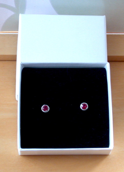 925 Ruby (Lab Created) Earrings/925 Silver Ruby Stud Earrings/Ruby Jewellery/Ruby Jewelry/Red Ruby Earrings/925Ruby Earrings/July Birthstone