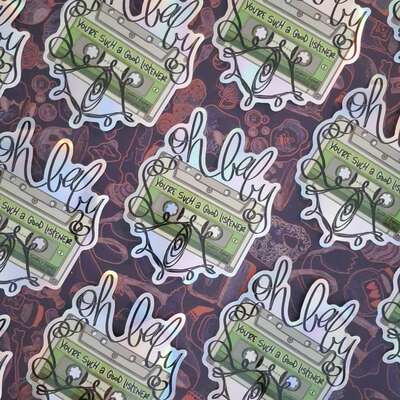 TMA Good Listener Holo Sticker