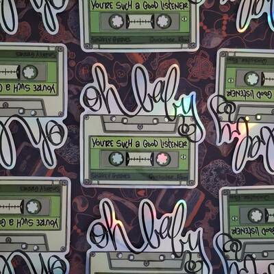 Shakey Graves Good Listener Holo Sticker