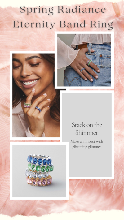 Spring Radiance Eternity Band Ring - FINAL SALE