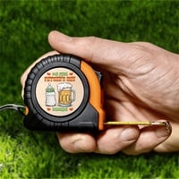 Father’s Day Personalized Tape Measure – Custom Photo or Logo – 9.8ft (3M) Dual-Scale Tape with Locking Button  - Thumbnail 1