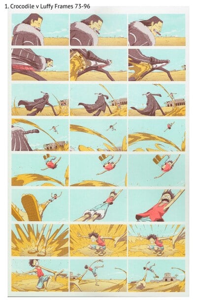 One Piece individual contact sheet