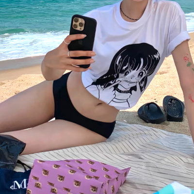 Crying smile anime tee - Thumbnail 1