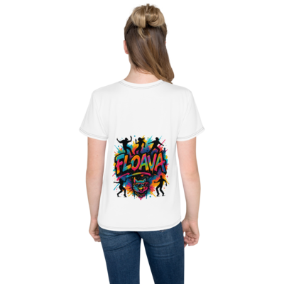 Floava Youth Graffiti-Tee – Urban Energy Edition (Weiß)